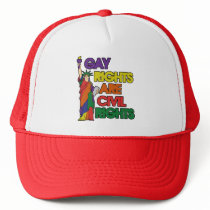 Gay rights are civil rights trucker hat