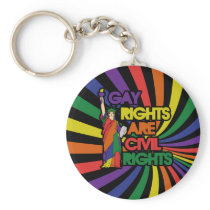 Gay rights are civil rights keychains