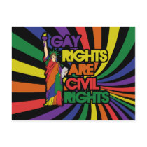Gay rights are civil rights post cards
