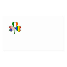 Gay Shamrock Business Cards