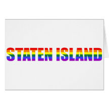 Gay Staten Island greeting card