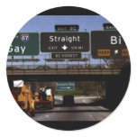 Gay/Straight/Bi Road Signs Sticker