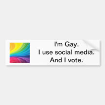 Gay Voter Bumper Stickers