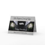 Gay Wedding Anniversary Card Silver and Black