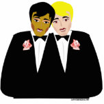 Gay Wedding Cake Topper Photo Sculpture