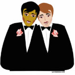 Gay Wedding Cake Topper Photo Sculpture