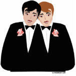 Gay Wedding Cake Topper Photo Cut Outs