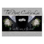 Gay Wedding/Civil Union Announcement in Silver Greeting Cards