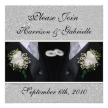 Gay Wedding / Civil Union Custom Invitation