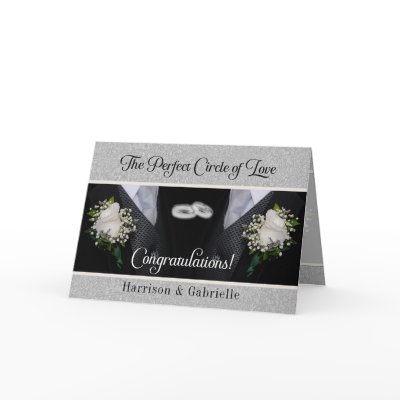 Gay Wedding Congratulations Personalized Card by PersonalExpressions