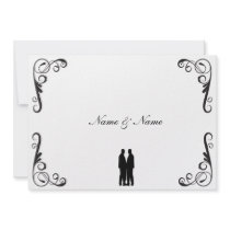 Gay Wedding Invitation - Two Grooms