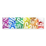 GAY WORD PATTERN WHITE -.png bumper stickers