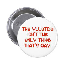 "Gay Yuletide" Button