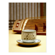 Gayageum and teacup postcards