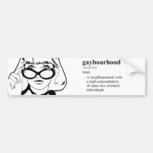 GAYBOURHOOD BUMPER STICKERS