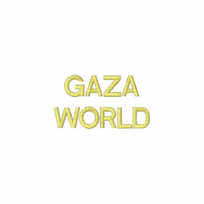 Gaza world embroidered polo shirt by shadowvibes