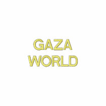 Gaza world embroidered polo shirt