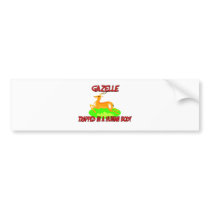 Gazelle trapped in a human body bumper sticker