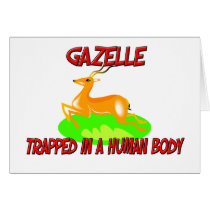 Gazelle trapped in a human body cards