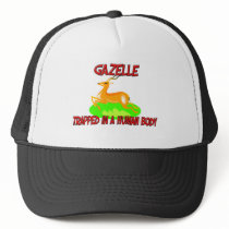 Gazelle trapped in a human body hat