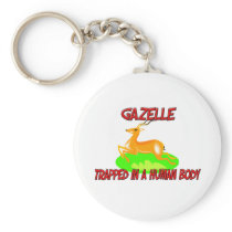 Gazelle trapped in a human body keychain