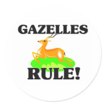 GAZELLES Rule! Stickers