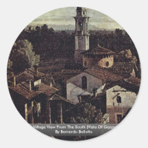 Gazzada Village View From The South Sticker
