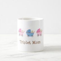 GBG Baby Carriage Triplet Mom Coffee Mugs