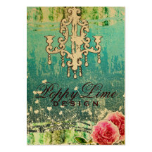 GC | Adore | Vintage Turquoise Gold Metallic Business Card Templates
