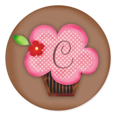 GC | Affectionate Confections Monogram Sticker by TheGreekCookie