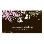 GC | Ambrosial Brown & Sweet Pink Business Card Templates