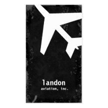 GC | AVIATION TAKE OFF WHITE BUSINESS CARD