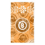GC | Blessed Orange Delight Vintage Business Card