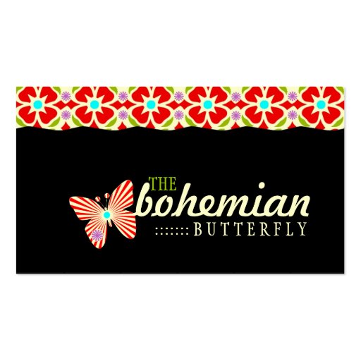 GC | Bohemian Butterfly Business Card Template