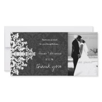 GC | Charcoal 6 Damask Horizontal Thank U