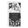 GC | Charcoal Vintage Damask Vertical Thank You