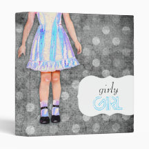 GC | Girly Girl Funky Blue Binder