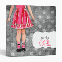 GC | Girly Girl Funky Hot Pink Binders