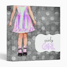 GC | Girly Girl Funky Purple Vinyl Binder