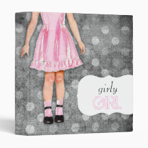 GC | Girly Girl Pink Vinyl Binder