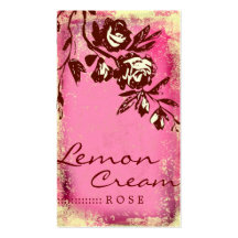 GC | Lemon Cream Rose Business Card