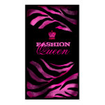 GC | Luscious Pink Grunge Queen Business Card Templates