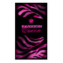 GC | Luscious Pink Grunge Queen Business Card Templates
