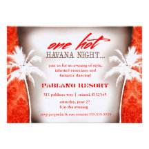 GC One Hot Havana Night Vintage Red Card