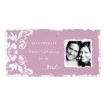 GC | Pink Vintage Damask Save the Date Photo Cards