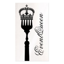 GC Queen Fork Business Card Templates