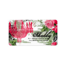 GC Shabby Garden Couture Chandelier Personalized Address Label