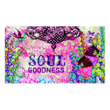 GC | Soul Goodness Purple Chandelier Cupcakes Business Card Template
