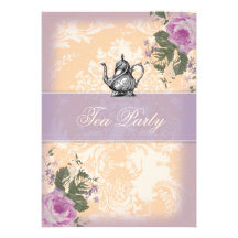 GC Vintage Bridal Shower Tea Party Invite