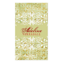 GC | Vintage Melon Gold & Red Business Cards